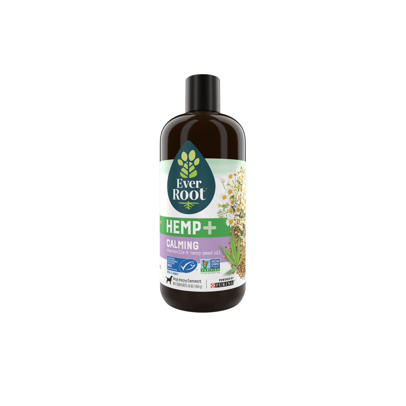 EverRoot Calming Chamomile and Hemp Seed Oil Bottle