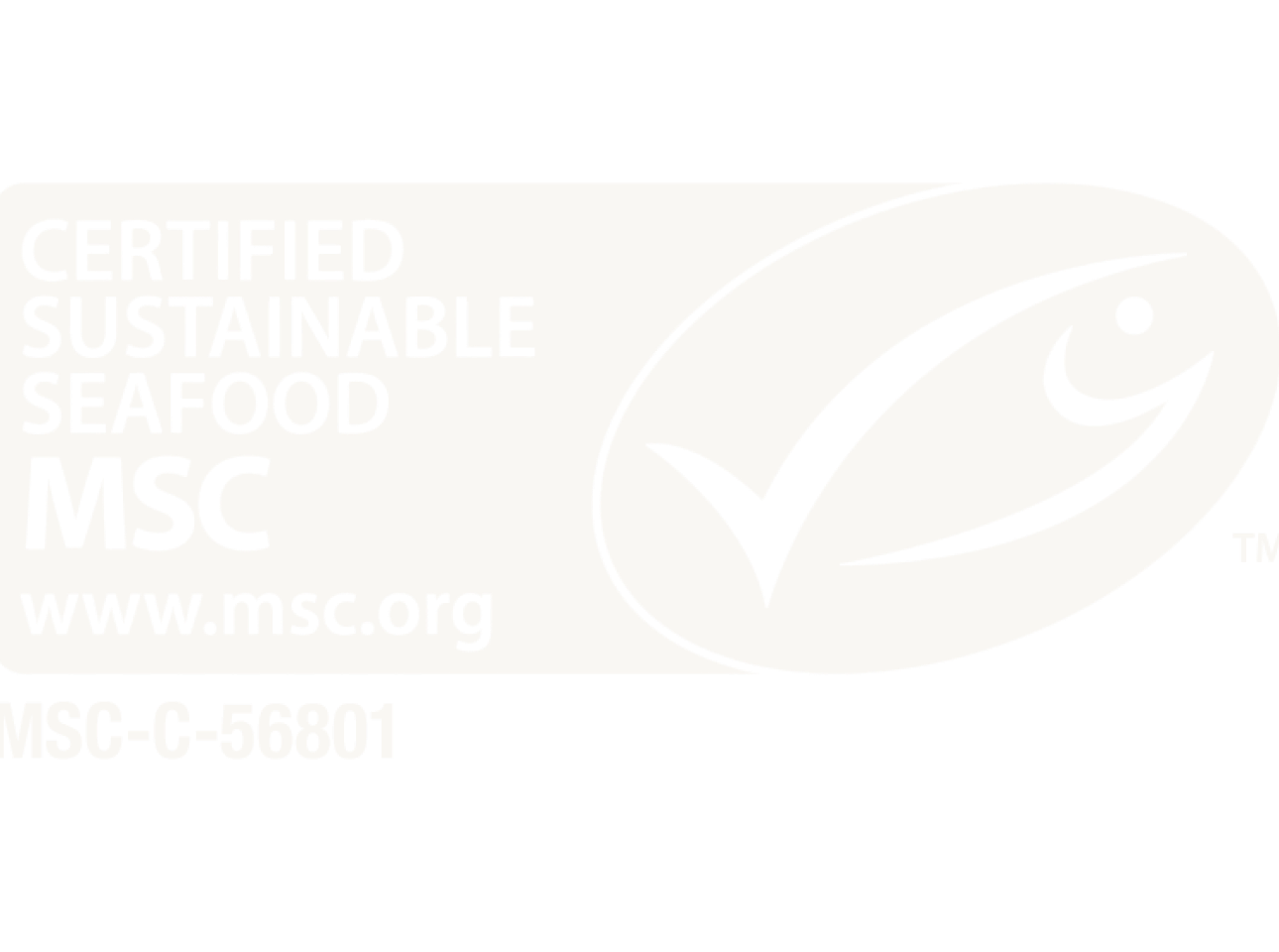 Marine Stewardship Council MSC blue fish certification label