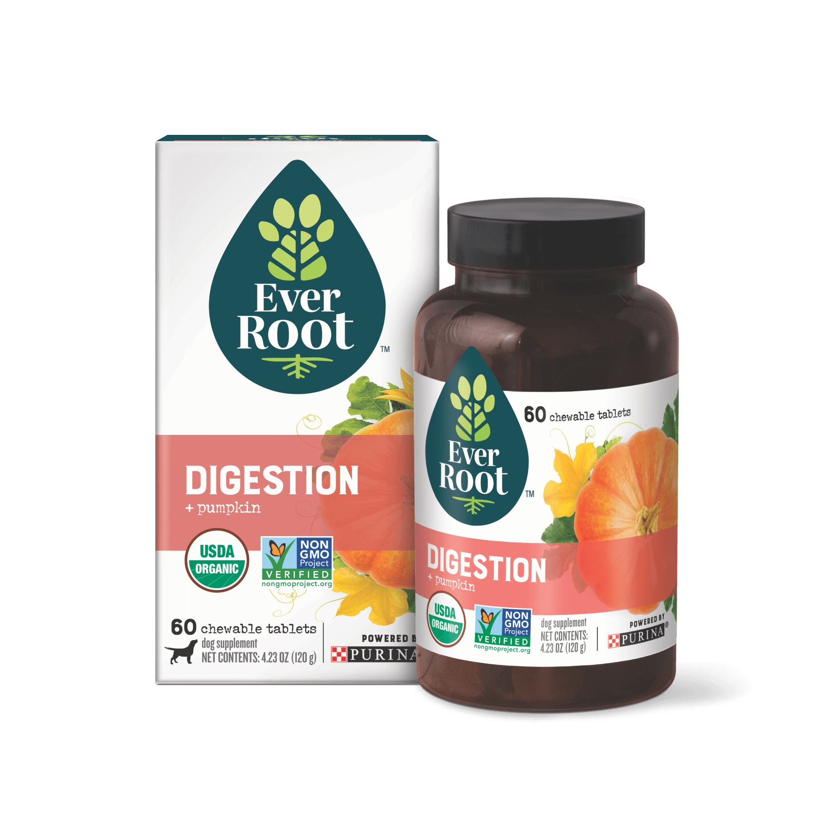 EverRoot Digestion Chewable Tablets with packaging